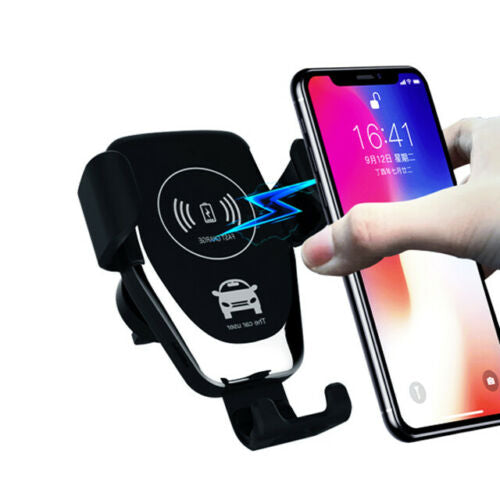 10W QI Wireless Fast Car Charger Mount Holder Stand Automatic Clamping